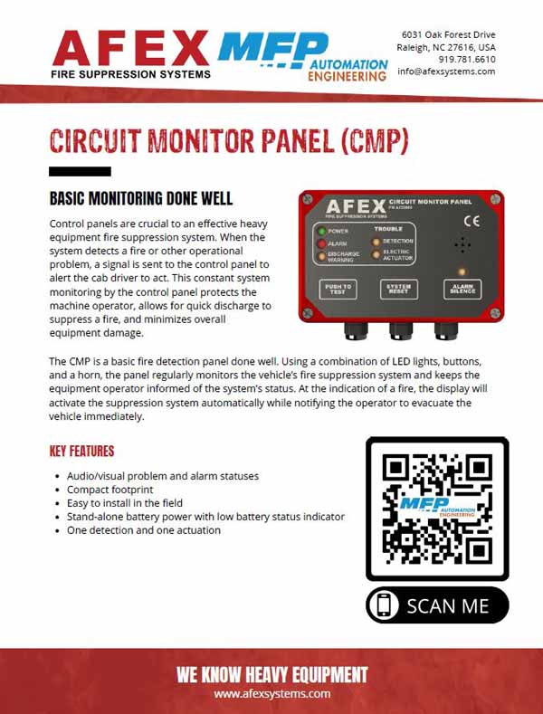 Afex Circuit Monitor Panel Fire Suppression