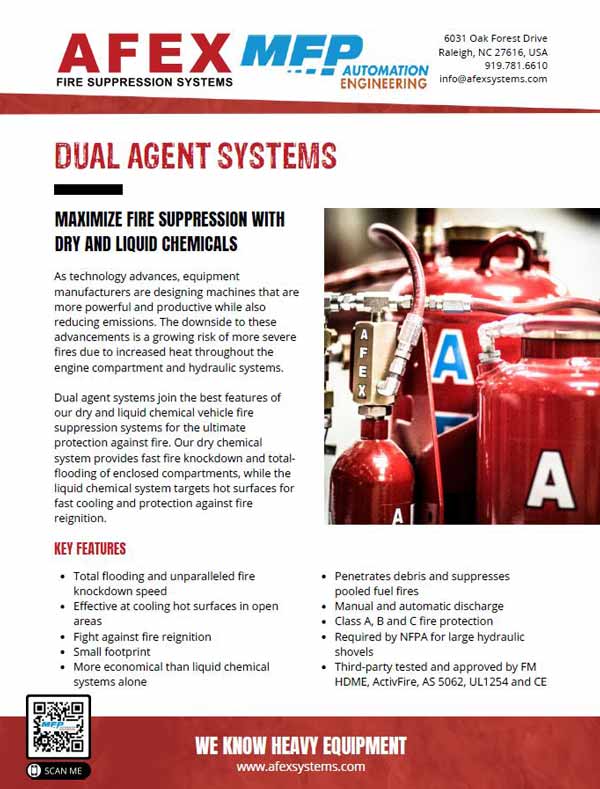 Afex Dual Agent Fire Suppression System