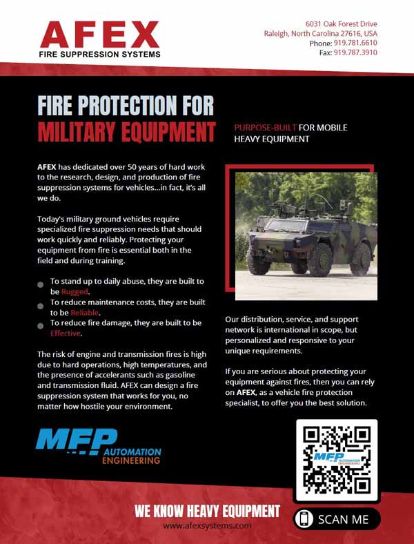 Afex Military Sales Fire Suppression