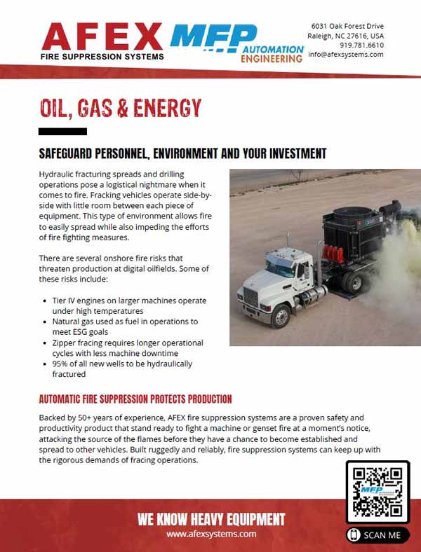 Afex Oil Gas Energy Fire Suppression
