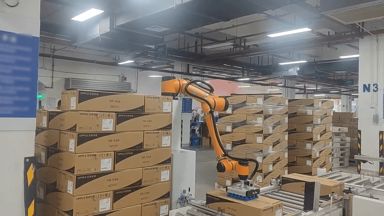 Aubo Cobot Palletizer Stacking